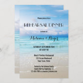 Farbenfrohe Probe am Strand Einladung (Vorne/Hinten)