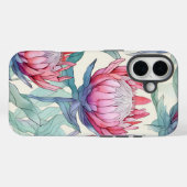Farbenfrohe Protea Apple iPhone 16 Tough Case (Rückseite (Horizontal))