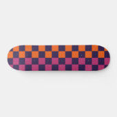 Farbenfrohe Prüfmuster Retro Moderne Ästhetik Skateboard (Horizontal)