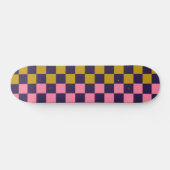 Farbenfrohe Prüfmuster Retro Moderne ästhetische S Skateboard (Horizontal)