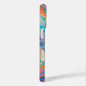 Farbenfrohe Psychedelia Airbrush Art iPhone Case (Rückseite / Rechts)