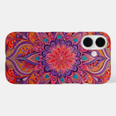 Farbenfrohe Psychedelia Airbrush Art iPhone Case (Rückseite (Horizontal))