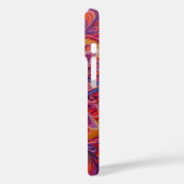 Farbenfrohe Psychedelia Airbrush Art iPhone Case (Rückseite / Links)