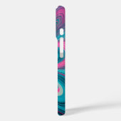 Farbenfrohe Psychedelia Airbrush Art iPhone Case (Rückseite / Links)