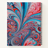 Farbenfrohe Psychedelia Airbrush Art Spiral Notebo Notizblock (Rückseite)