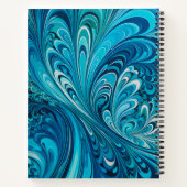 Farbenfrohe Psychedelia Airbrush Art Spiral Notebo Notizblock (Rückseite)