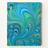 Farbenfrohe Psychedelia Airbrush Art Spiral Notebo Notizblock (Rückseite)