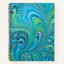 Farbenfrohe Psychedelia Airbrush Art Spiral Notebo Notizblock