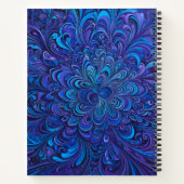 Farbenfrohe Psychedelia Airbrush Art Spiral Notebo Notizblock (Rückseite)