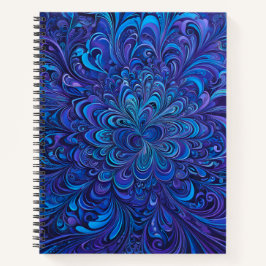 Farbenfrohe Psychedelia Airbrush Art Spiral Notebo Notizblock