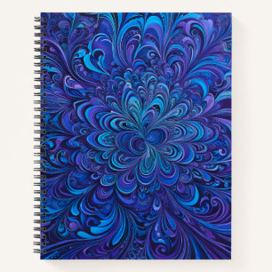 Farbenfrohe Psychedelia Airbrush Art Spiral Notebo Notizblock