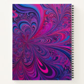 Farbenfrohe Psychedelia Airbrush Art Spiral Notebo Notizblock (Rückseite)