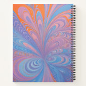 Farbenfrohe Psychedelia Airbrush Art Spiral Notebo Notizblock (Rückseite)