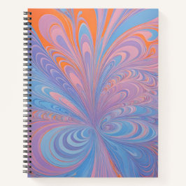 Farbenfrohe Psychedelia Airbrush Art Spiral Notebo Notizblock