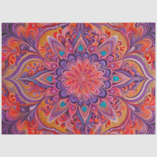 Farbenfrohe Psychedelia Airbrush Kunstdruckpapier Seidenpapier
