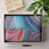 Farbenfrohe Psychedelia Airbrush Kunstdruckpapier Seidenpapier (Geschenk)