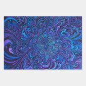 Farbenfrohe Psychedelia Art Wrapping Paper Sheets Geschenkpapier Set (Vorderseite)