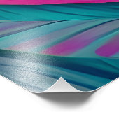 Farbenfrohe Psychedelic Butterfly und Wildblumen Fotodruck (Ecke)