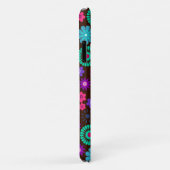 Farbenfrohe Psychedelic Funky Blume Pattern Case-Mate iPhone Hülle (Hinten/Rechts)