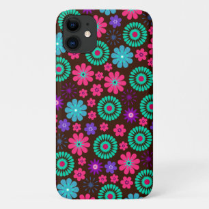 Farbenfrohe Psychedelic Funky Blume Pattern Case-Mate iPhone Hülle