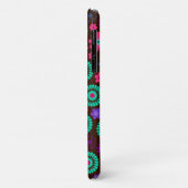 Farbenfrohe Psychedelic Funky Blume Pattern Case-Mate iPhone Hülle (Hinten/Links)