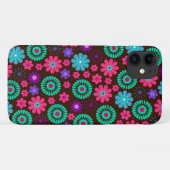 Farbenfrohe Psychedelic Funky Blume Pattern Case-Mate iPhone Hülle (Rückseite (Horizontal))