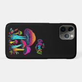 Farbenfrohe Psychedelic Groovy Mushrooms- Case-Mate iPhone Hülle (Rückseite (Horizontal))