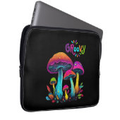 Farbenfrohe Psychedelic Groovy Mushrooms- Laptopschutzhülle (Vorne Rechts)