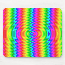 Farbenfrohe Psychedelic Mousepad
