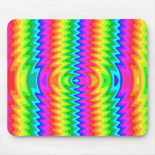 Farbenfrohe Psychedelic Mousepad (Vorne)