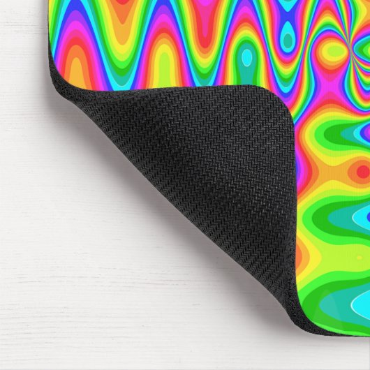 Farbenfrohe Psychedelic Mousepad (Ecke)
