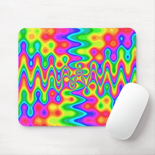 Farbenfrohe Psychedelic Mousepad (Mit Mouse)