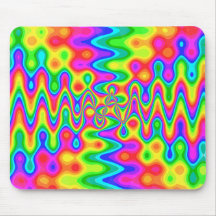 Farbenfrohe Psychedelic Mousepad