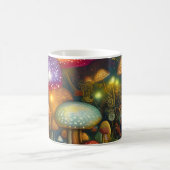 Farbenfrohe Psychedelic Mushroom Forest Kaffeetasse (Mittel)