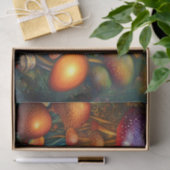 Farbenfrohe Psychedelic Mushroom Forest Seidenpapier (Geschenk)