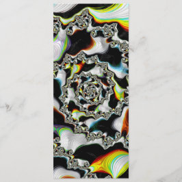 Farbenfrohe Psychedelic Spiral Fraktal Lesezeichen