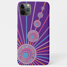 Farbenfrohe Psychedelic Surreal Clock Lines Circle Case-Mate iPhone Hülle