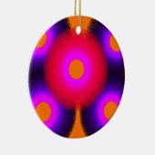 farbenfrohe Psychedelik Art 4667 Keramikornament (Rechts)