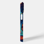 Farbenfrohe psychedelische Abstrakte Kunst Case-Mate iPhone Hülle (Rückseite / Rechts)