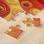 Farbenfrohe psychedelische Abstrakte Kunst Puzzle (Seite)