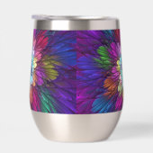 Farbenfrohe Psychedelische Blume Abstraktes Frakta (Rechts)