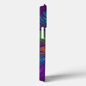 Farbenfrohe Psychedelische Blume Abstraktes Frakta Case-Mate iPhone Hülle (Rückseite / Rechts)