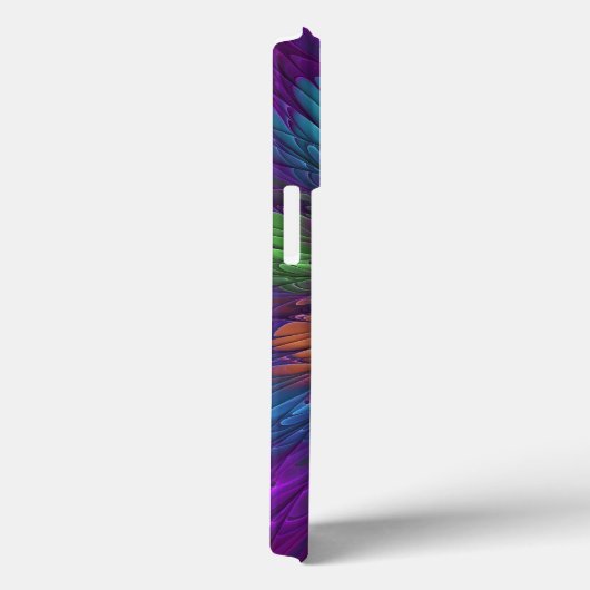 Farbenfrohe Psychedelische Blume Abstraktes Frakta Case-Mate iPhone Hülle (Rückseite / Rechts)