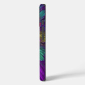 Farbenfrohe Psychedelische Blume Abstraktes Frakta Case-Mate iPhone Hülle (Rückseite / Links)