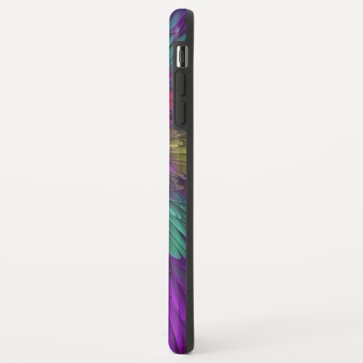 Farbenfrohe Psychedelische Blume Abstraktes Frakta Case-Mate iPhone Hülle (Hinten/Links)