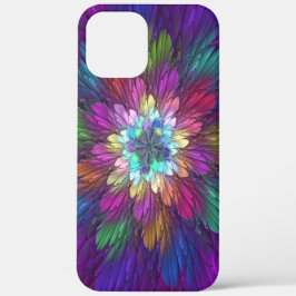 Farbenfrohe Psychedelische Blume Abstraktes Frakta Case-Mate iPhone Hülle