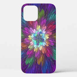 Farbenfrohe Psychedelische Blume Abstraktes Frakta Case-Mate iPhone Hülle