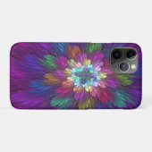 Farbenfrohe Psychedelische Blume Abstraktes Frakta Case-Mate iPhone Hülle (Rückseite (Horizontal))