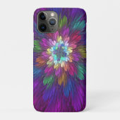 Farbenfrohe Psychedelische Blume Abstraktes Frakta Case-Mate iPhone Hülle (Rückseite)