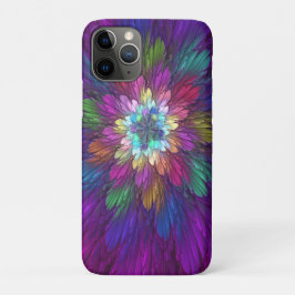 Farbenfrohe Psychedelische Blume Abstraktes Frakta Case-Mate iPhone Hülle